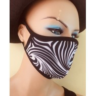 Zebra Desen Yıkanabilir Maske